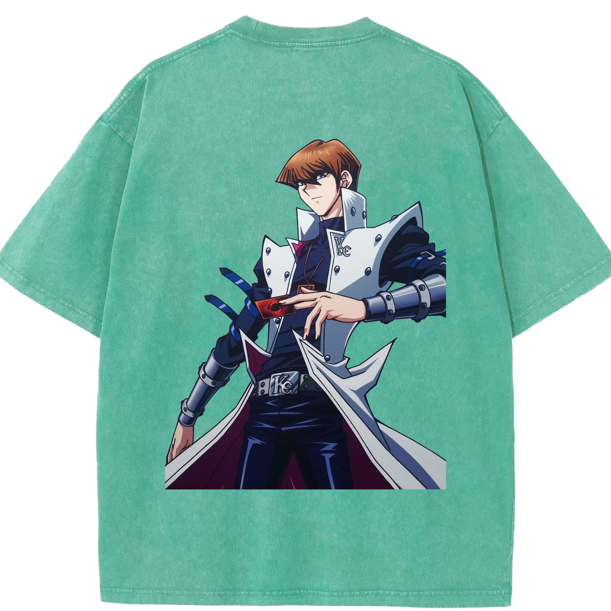 （画像用） 遊☆戯☆王 Yu-Gi-Oh! 綿100% ヴィンテージ風 半袖Tシャツ（背面プリント）